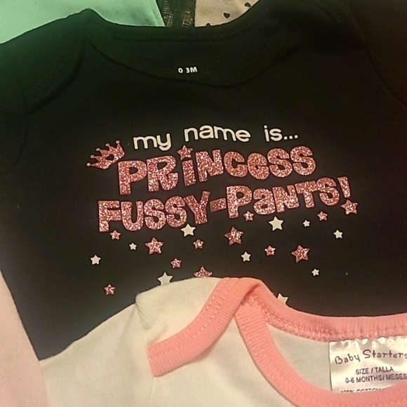 Lot of 0-3M Girl Onesies and Bottoms - Picture 3 of 9